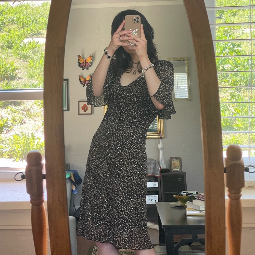 Vintage La Belle Whimsigoth Midi Dress